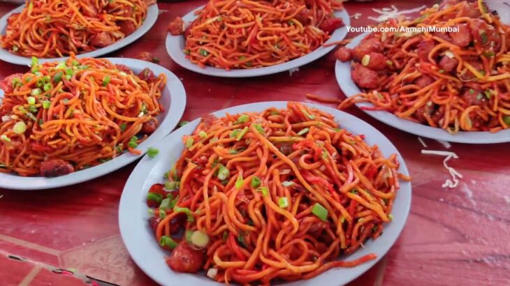 Street Style Chow Mein Noodles Making in Vadodara | Indian Street Food