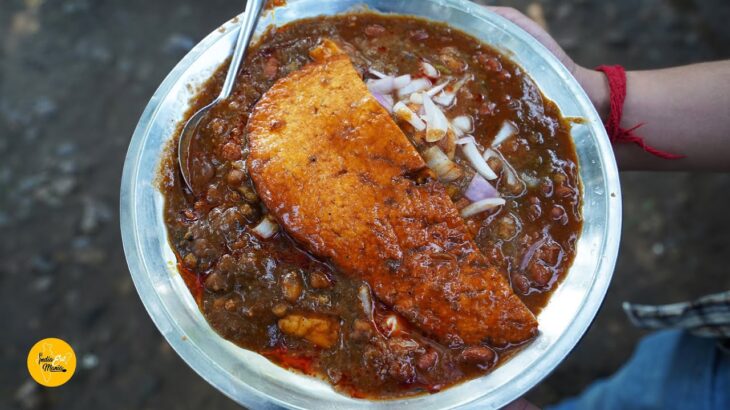 Jammu Famous Charan Dass Ke Paneer Rajma Chole Dip Kulcha Plate Rs. 70/- Only l Street Food