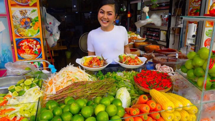3 Countries Combined! Khmer, Thai & Lao Spicy Papaya Salad (Bok Lahong) – Cambodian Street Food
