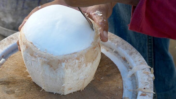 Coconut Cutting Skills | Thai Street Food