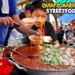 Filipino Street Food | Sotanghon Soup – Glass Noodle Soup Kwek-Kwek in QUIAPO MARKET MANILA (HD)