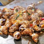 Taiwan Street Food – Sea Snails Seafood  海蝸牛 / 海のカタツムリ / 바다 달팽이