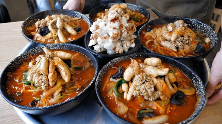알짬뽕의 성지! 알 곤이 산더미로 올려주는? 역대급 해물짬뽕, 짜장면, 탕수육 / Spicy seafood noodles, jjamppong / Korean street food