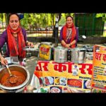 Hardworking स्कूल Teacher selling घर का खाना । Delhi । Street food india
