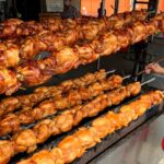 Only 200 chickens limited from 8:00am! Amazing Charcoal Grilled Chicken – Thailand Street Food