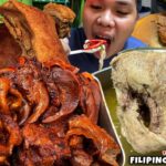 Filipino Street Food | Tumbong Soup, Lechon Kawali, Lamang Loob Asado in Tondo, Manila Philippines