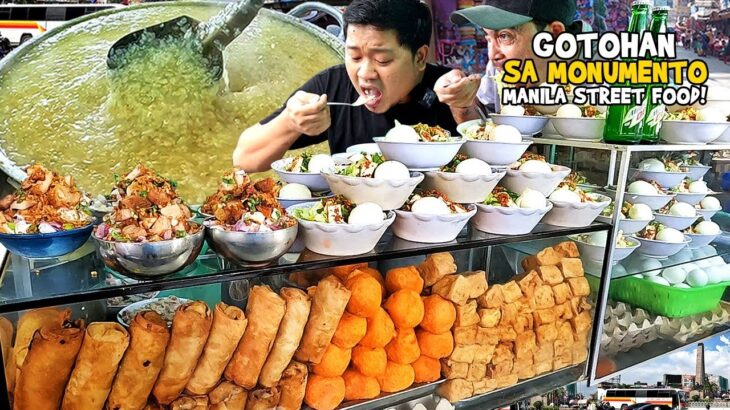 GOTOHAN KANTO sa MONUMENTO Caloocan City, Manila | Goto, Laman Loob, Filipino Street Food (HD)