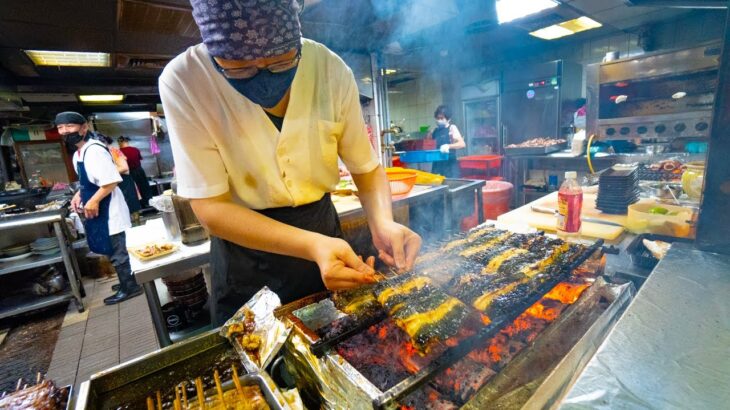 Japanese Street Food – GRILLED EEL BBQ + CHEAP SEAFOOD Omakase!! BEST Japanese Food in Taipei!