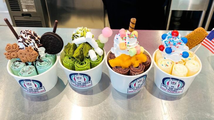 japanese food – Ice Cream Rolls  ロールアイス