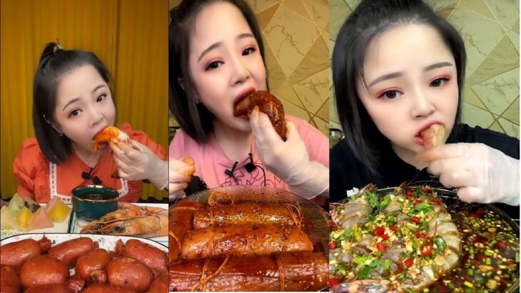 Chinese people eating – Street food – “filter cake, shrimp, sausage” #39