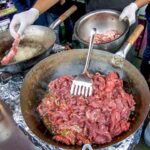 Food from Thailand, Cooked and Tasted in Greenwich Market. London Street Food