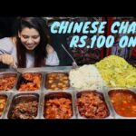 CHINESE CHAT in  RS.100/- ONLY CR PARK | Chinese Platter |  Indian Chinese Food | Street Food