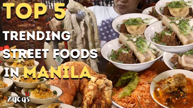 Top 5 FAMOUS FILIPINO STREET FOODS in MANILA! Dinarayo at Pinipilahan talaga! | Manila Street Food
