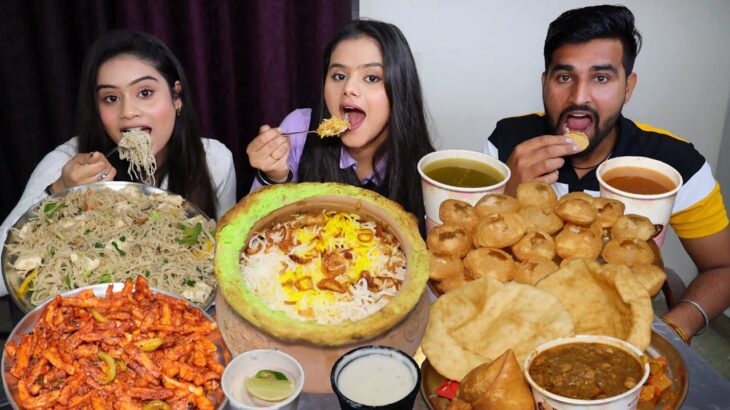 Indian Street Food vs Chinese Street Food Vs Mughlai Food Eating Challenge | Chole Bhature, Golgappa