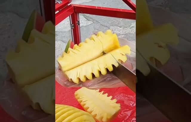 Pineapple Cutting Skills – FILIPINO STREET FOOD