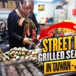 Street Food – Grilled sea snails in Taiwan – Jiufen