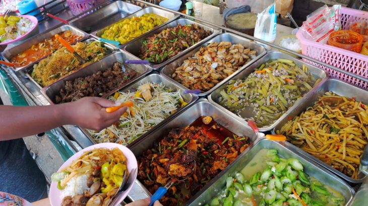 새벽을 여는 ! 단 돈 1800원 ! 무한리필 아침 뷔페 준비과정 | $1.5 Unlimited Thai Style Morning Buffet | Thai Street food