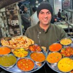 50/- Rs Indian Street Food Jumbo Thali | Paneer Tikka Masala, Dal Makhani, Lachha Paratha