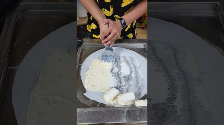 Amazing Banana Ice Cream Rolls Making In Hanoi | Vietnamese Street Food #shorts