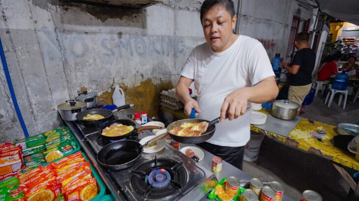 Fastest Street Food Skills in the Philippines!! Instant Noodles Ninja + Canned Meat Omelets!