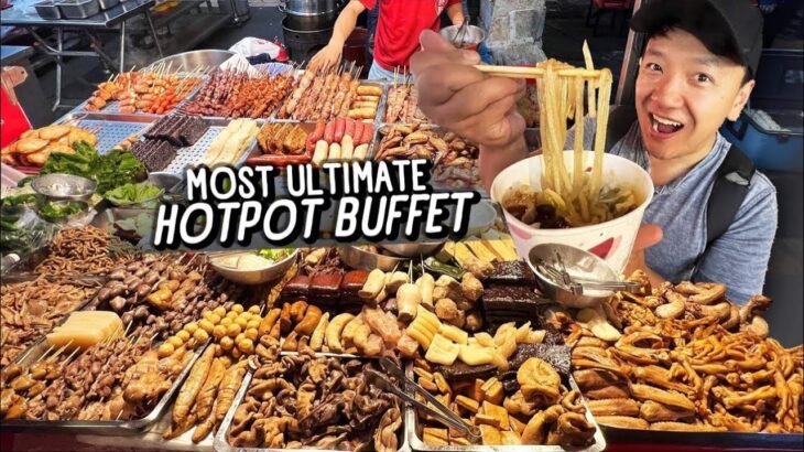 $1 Breakfast Noodles! The MOST ULTIMATE Hotpot Buffet & NIGHT MARKET Tour in Taiwan
