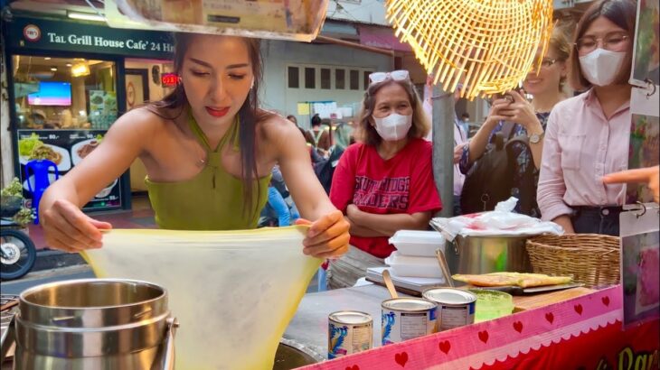 Eggs & Bananas Paratha | The Most Popular & Hardworking Rotti Lady in Bangkok | Thai Street Food