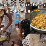 How to Cook INSTANT NOODLES || easy delicious FRIED INDOMIE || Easy Ghanaian street Vegetable food