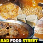 Lahori Paye aur Chanay in Karachi | Rasheed Qorma, Biryani, Mulla Bun Kabab | Nazimabad Food Street