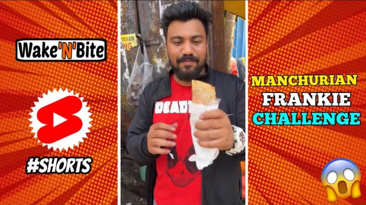 Manchurian Noodles Frankie eating challenge😍🔥 | Street food India #frankie #food #streetfood