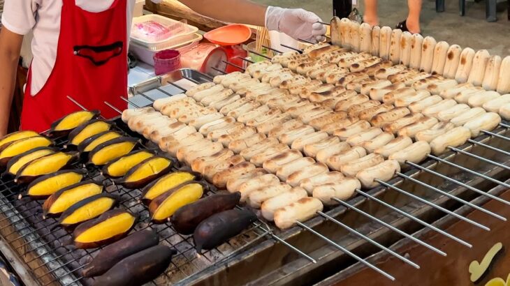 Must Try Street Food in Bangkok! Amazing Grilled Banana