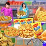 Maggie Noodles Samosa Street Food Maggie Samosa Recipe Comedy Video Funny Hindi Kahani Moral Stories