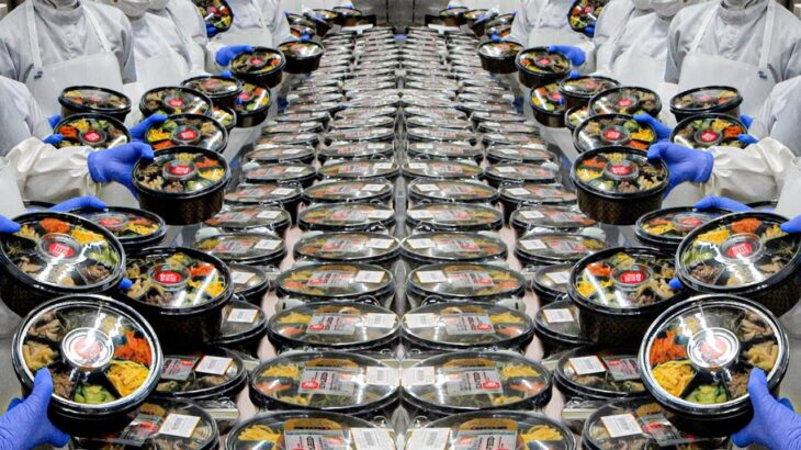 누적 판매량 2,000만개?! 놀라운 스케일! K-비빔밥 편의점 도시락 공장 대량생산 과정 / Bibimbap lunch box factory / korean street food
