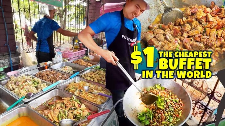 World’s CHEAPEST BUFFET! $1.50 vs $60 King Crab LOBSTER Buffet in Bangkok Thailand
