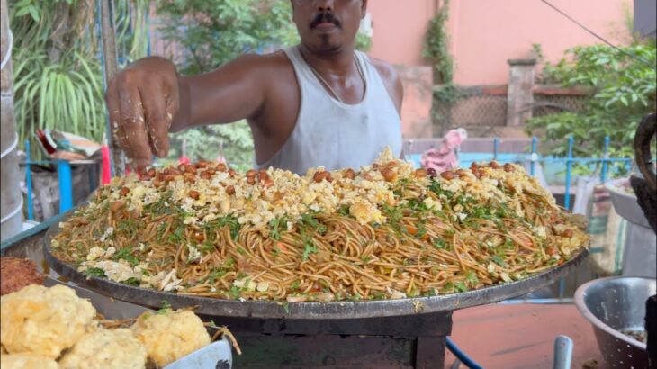 Exotic Decoration of Egg Noodles | Indian Street Food