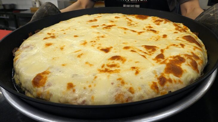 거대한 초대형 치즈 이불 피자 / giant cheese pizza – korean street food