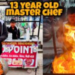 13 YEAR OLD MASTER CHEF🔥 Fire Chili Patato 🥵 SCHOOL के बाद kaam krta है || street food