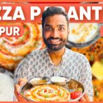 Cheese Pizza Parantha in Udaipur Street Food | Veggie Paaji