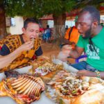 Mutton BBQ on the Street!! AFRICAN STREET FOOD – Choukouya in Côte d’Ivoire!!