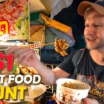 $1 Street Food HUNT in Thailand!! / THAI Food Tour in the RAIN / Traveling to Bangkok in 2023