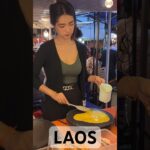 The Queen Of LAOS Street Food – Famous Omelette Lady #shorts