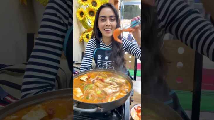 Delicious Spicy Seafood Stew in Busan, South Korea 🇰🇷 | Sakshma Srivastav