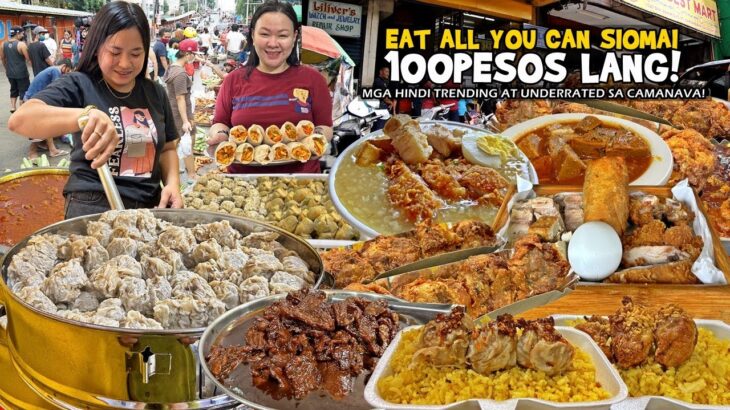 Mga hindi TRENDING o VIRAL na CAMANAVA STREET FOOD “EAT ALL YOU CAN SIOMAI RICE” 100PESOS Lang!