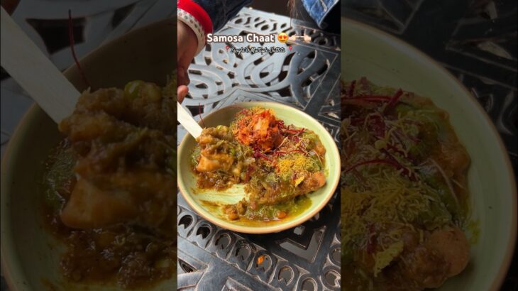 Samosa Chaat jo apne kabhi nahi khaya 😭😍| Indian Street Food | @theepicuregirllll_ ❤️🤝