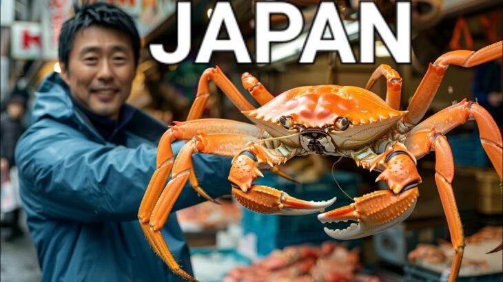 🍣🦀 INCREDIBLE JAPANESE STREET FOOD IN OSAKA JAPAN, SEAFOOD, CRABS, LOBSTERS, SUSHI, OSAKA WALK, 大阪市