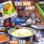 ONE MAN ARMY | 7PM Open Tumkur Kashi Hotel | Most Famous Spicy Chutney with Lemon Rice | Street Food